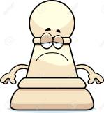 Sad Cartoon Chess Pawn